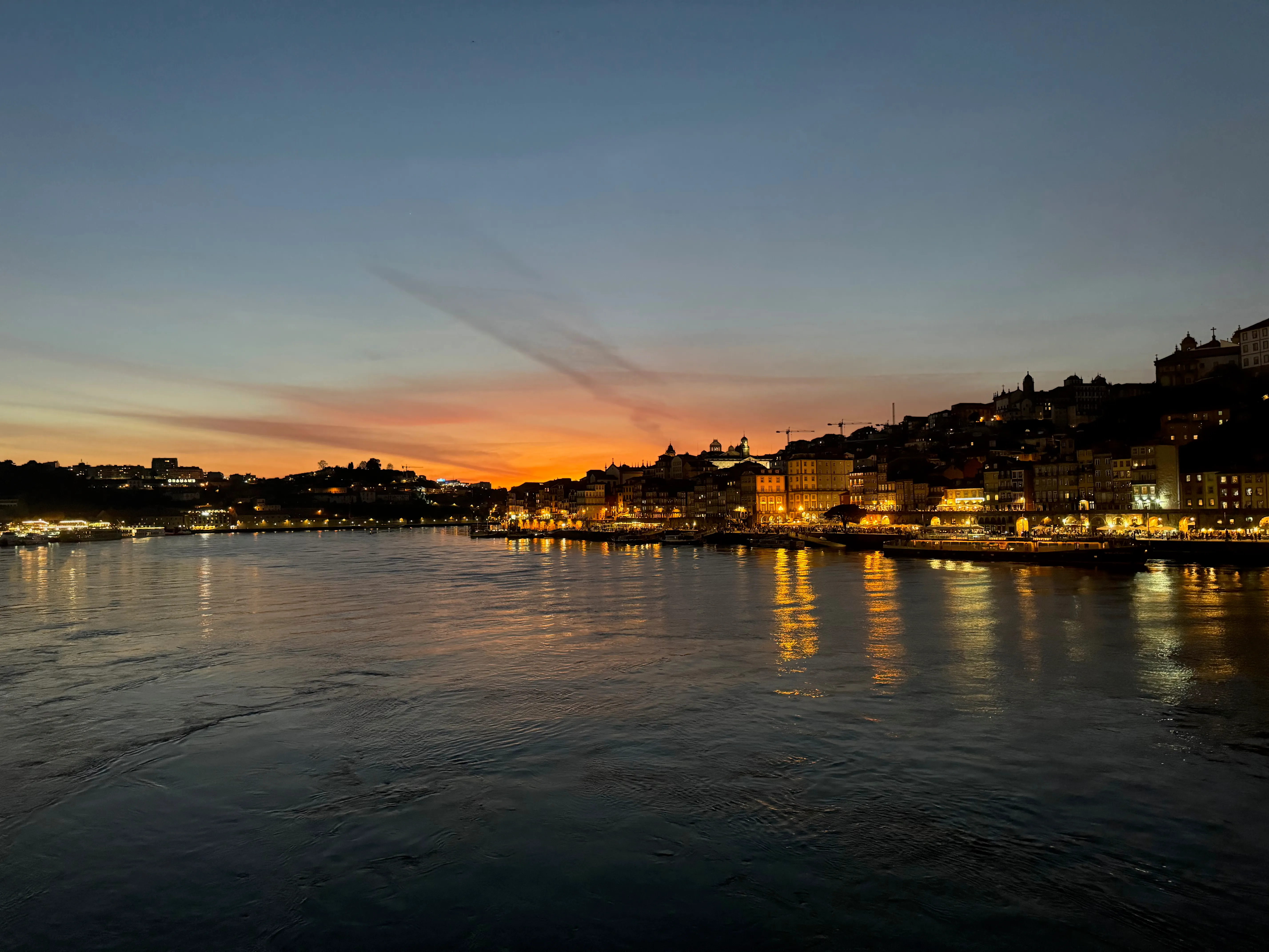 Photo of the sunset over Porto from Gaia
