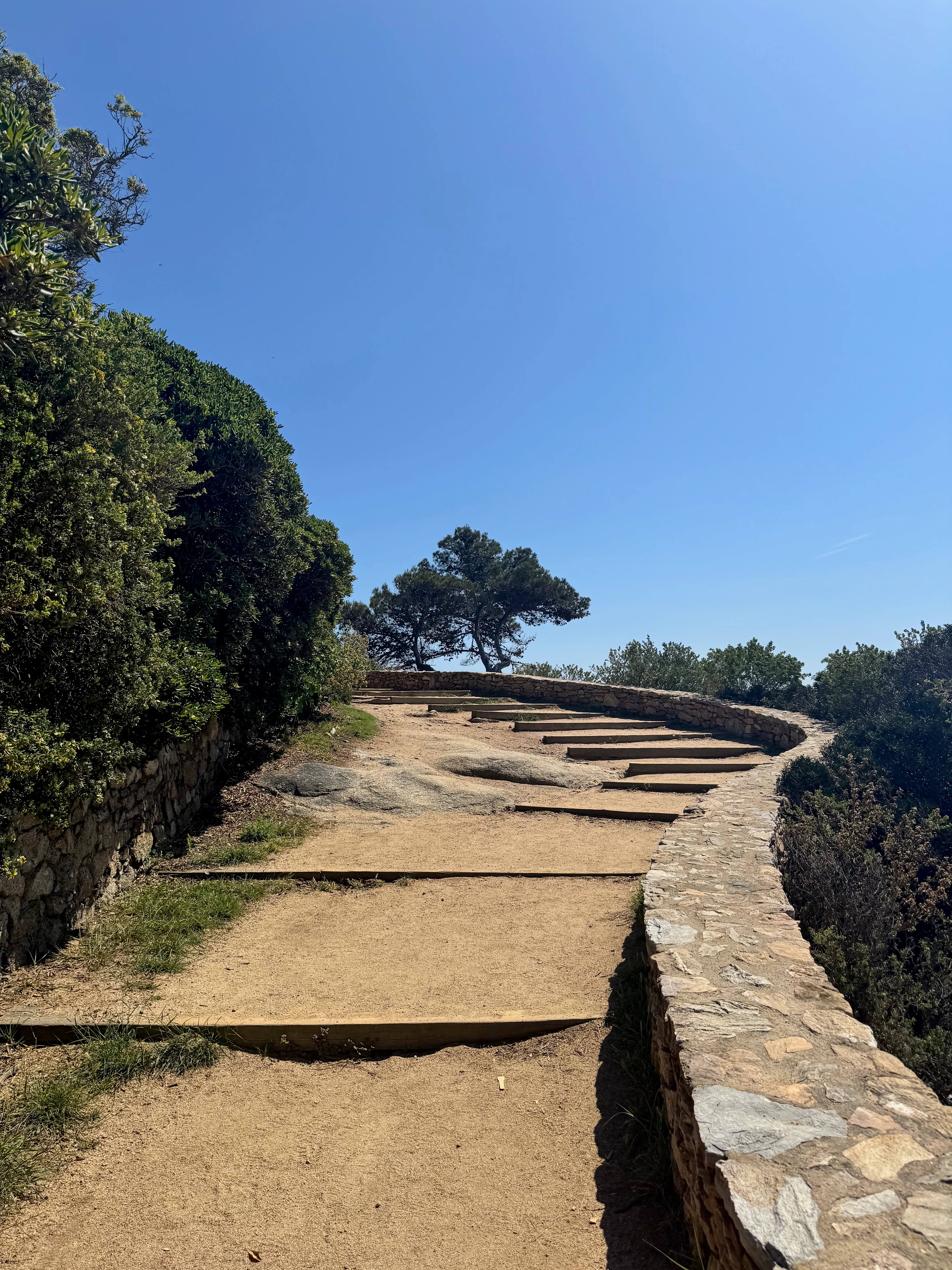 Photo of stairs in a seaside trail