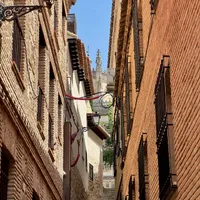 Photo of stairs inside a medieval city