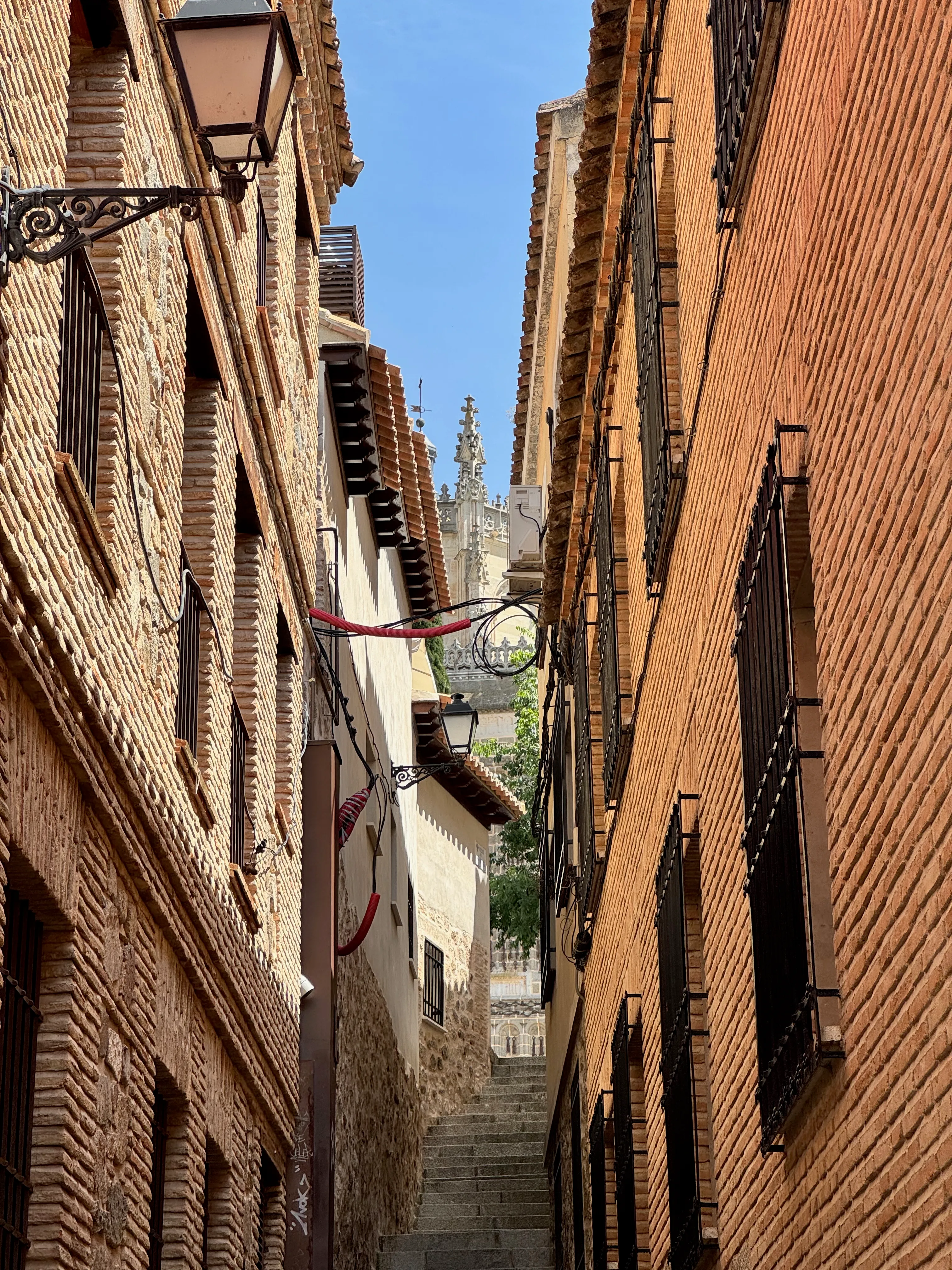 Photo of stairs inside a medieval city
