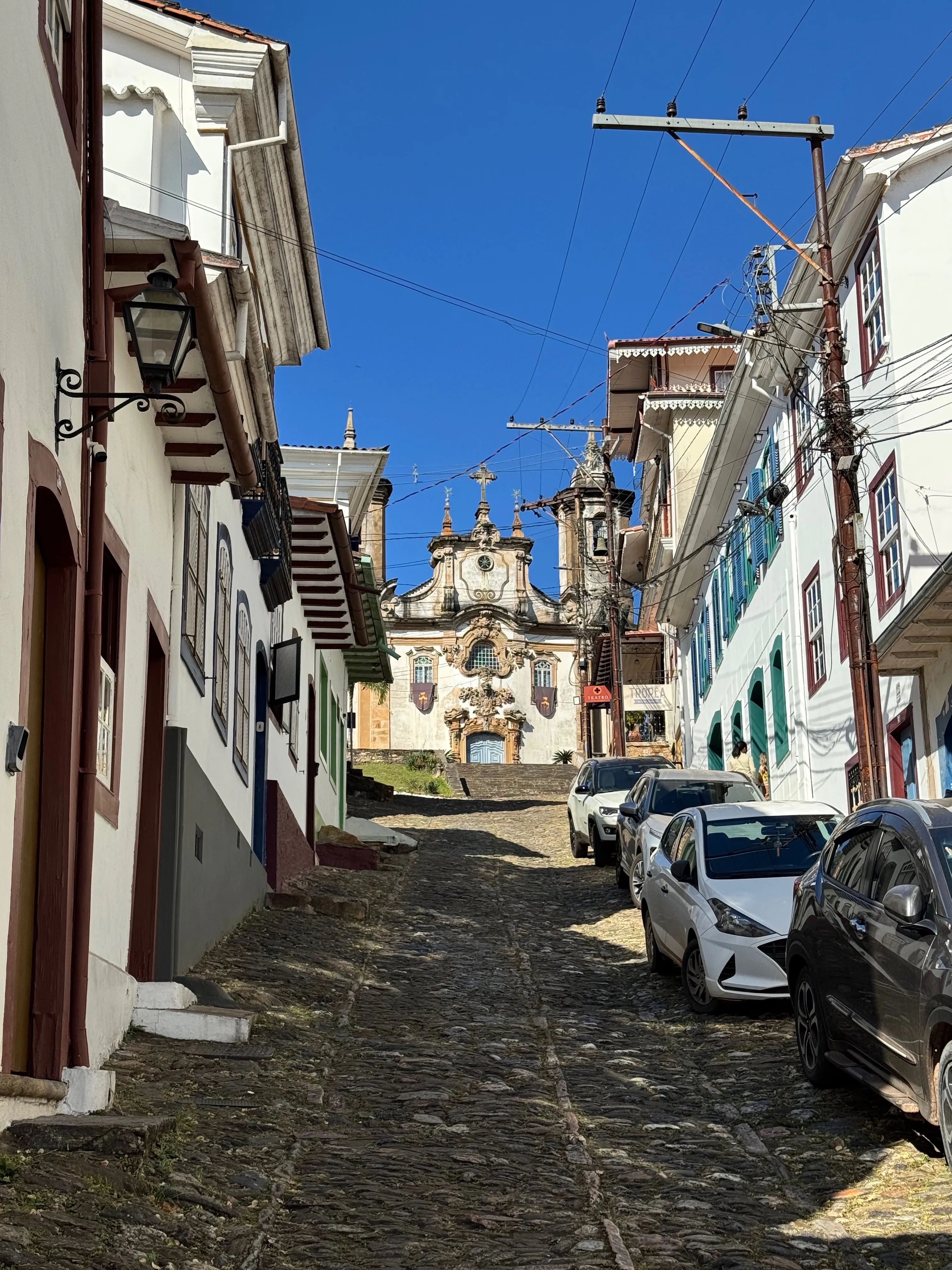 Photo of a steep street