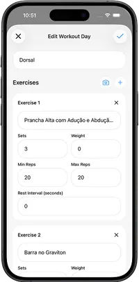 Gym Buddy app screenshot
