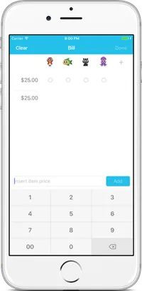 Split app screenshot