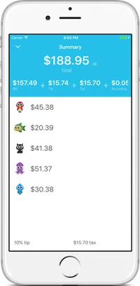 Split app screenshot