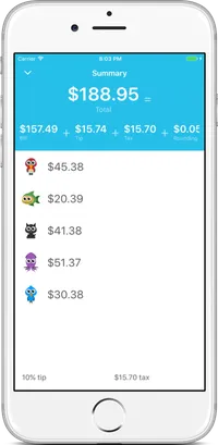 Split app screenshot